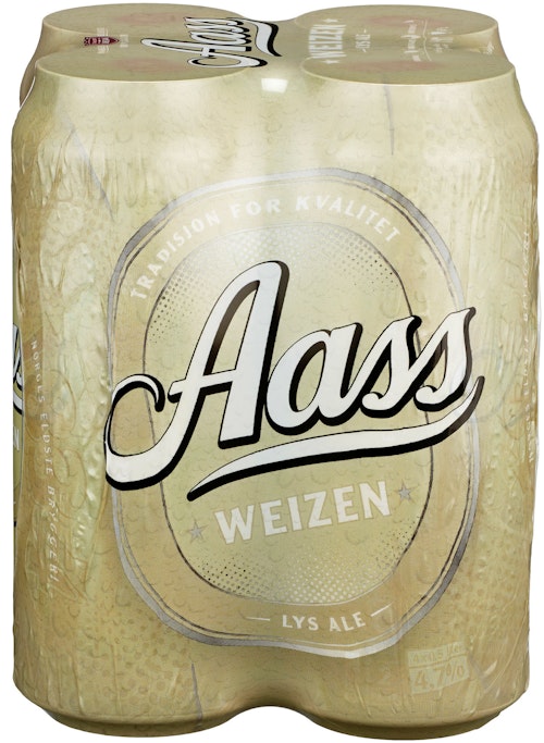 Bilde: © Aass Bryggeri / Kolonial.no Aass Bryggeri Aass Weizen 4x0,5l, 2 l