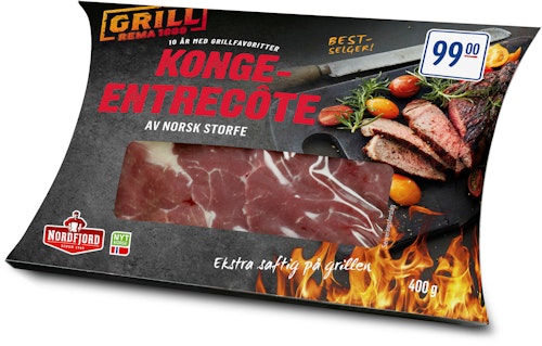 Bilde: © Nordfjord / Kolonial.no Nordfjord Konge Entrecote 400 g
