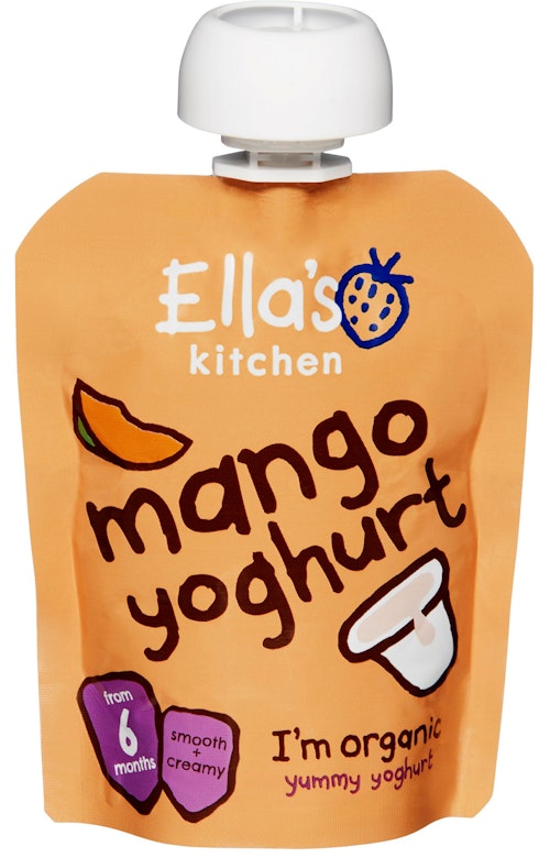 Bilde: © Ella's Kitchen / Oda Ella's Kitchen Frukt Yoghurt Mango Fra 6 mnd
