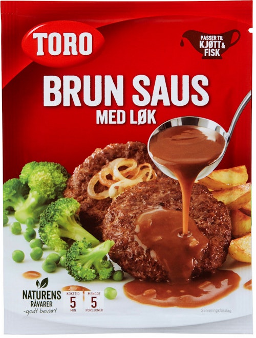 Bilde: © Toro / Kolonial.no Toro Brun Saus med Løk 47 g