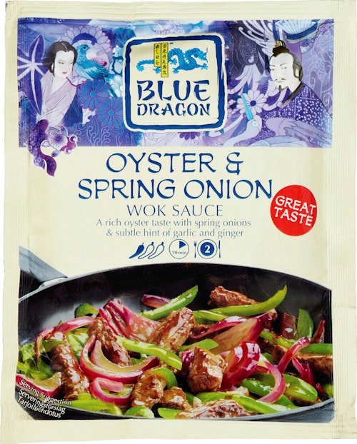 Bilde: © Blue Dragon / Oda Blue Dragon Oyster Spring Onion Woksaus, 120 g