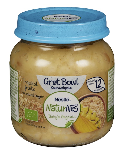 Bilde: © Nestlé / Oda Nestlé Naturnes Grøt Bowl Tropical fra 12 mnd, 125 g
