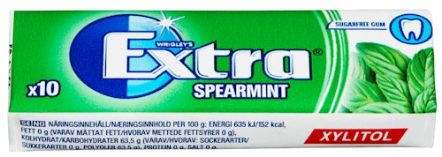 Bilde: © Extra / Kolonial.no Extra Extra Spearmint Sukkerfri, 14 g