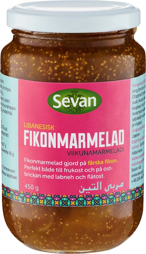 Bilde: © Sevan / Kolonial.no Sevan Fikenmarmelade 450 g