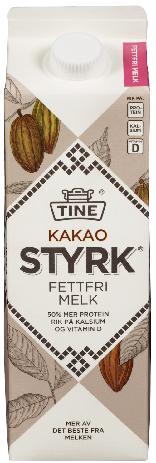 Bilde: © Tine / Kolonial.no Tine Styrk Kakao 1 l