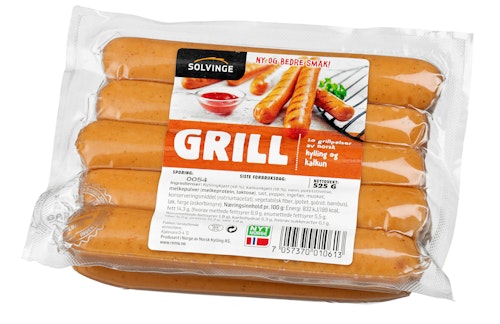 Grillpølser Kylling 525 g
