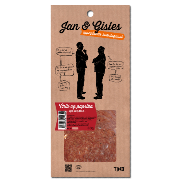 TIND Jan & Gisles Chili & Paprika Spekepølse