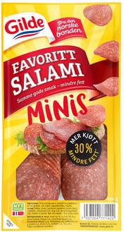 Bilde: © Gilde / Kolonial.no Gilde Favorittsalami Minis 130 g