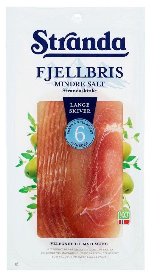 Bilde: © Stranda / Kolonial.no Stranda Fjellbris Strandaskinke 80 g