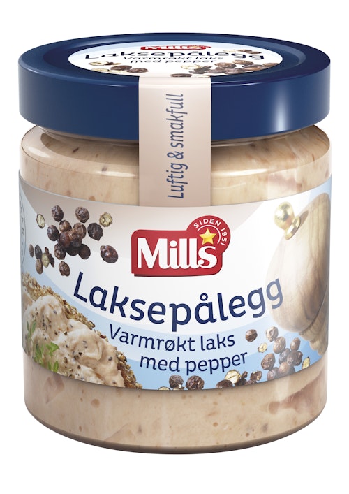 Bilde: © Mills / Oda Mills Varmrøkt Laksepålegg Med Pepper, 165 g