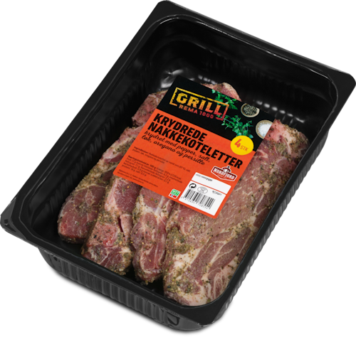 Bilde: © Nordfjord / Kolonial.no Nordfjord Krydrede Nakkekoteletter ca. 1 kg