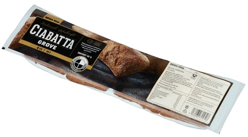 Bilde: © REMA 1000 / Kolonial.no REMA 1000 Ciabatta Grove 4 stk