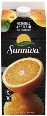 Bilde: © Sunniva / Oda Sunniva Original Appelsinjuice Med Fruktkjøtt, 1,75 l