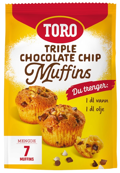 Bilde: © Toro / Oda Toro Muffins Triple Chocolate Chip 293 g
