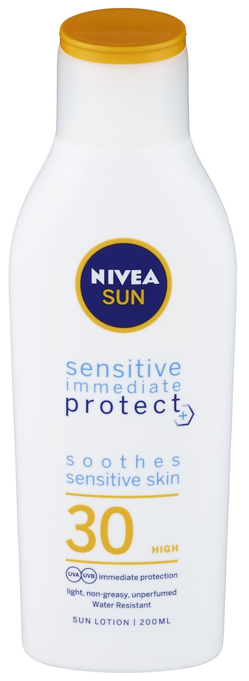 Bilde: © Nivea / Oda Nivea Sun Protect & Sensitive Soothing Lotion SPF 30, 200 ml