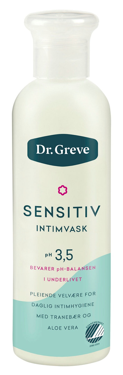 Bilde: © Dr. Greve / Kolonial.no Dr. Greve Sensitiv Intimvask 200 ml