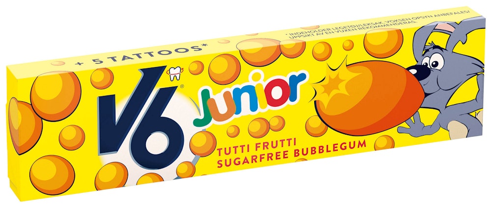V6 Junior Bubblegum Tutti Frutti