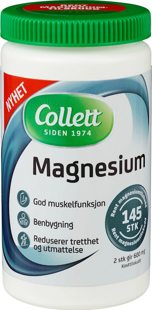 Bilde: © Collett / Kolonial.no Collett Magnesium 145 stk