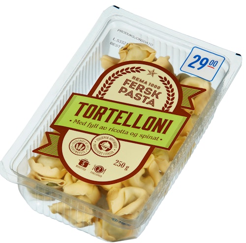 Bilde: © REMA 1000 / Kolonial.no REMA 1000 Tortelloni Ricotta & Spinat 250 g