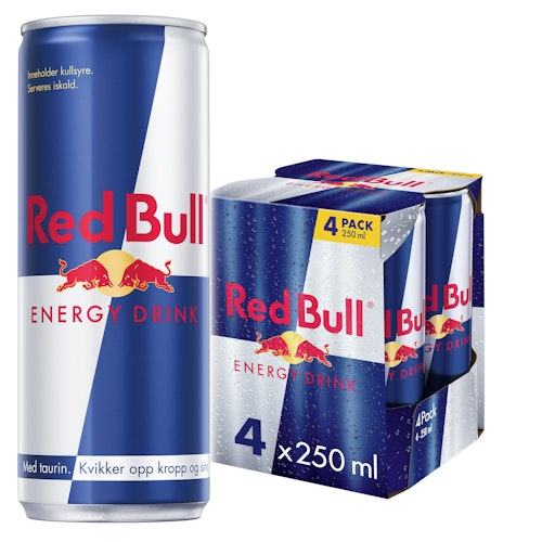 Bilde: © Red Bull / Oda Red Bull Red Bull Energidrikk 4x250 ml, 1 l