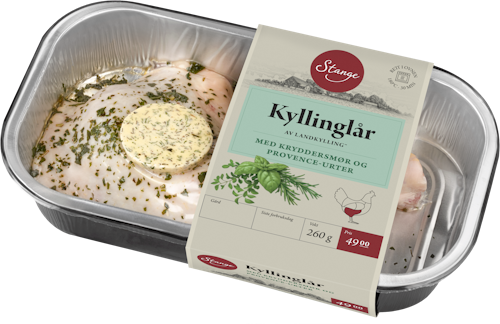 Bilde: © Stanges Gårdsprodukter / Kolonial.no Stanges Gårdsprodukter Kyllinglår med Smør Rett i Ovnen, 260 g