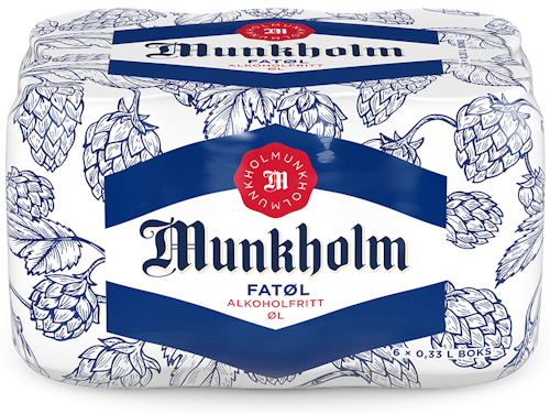 Bilde: © Munkholm / Kolonial.no Munkholm Munkholm Fatøl 6 x 0,33l, 1,98 l