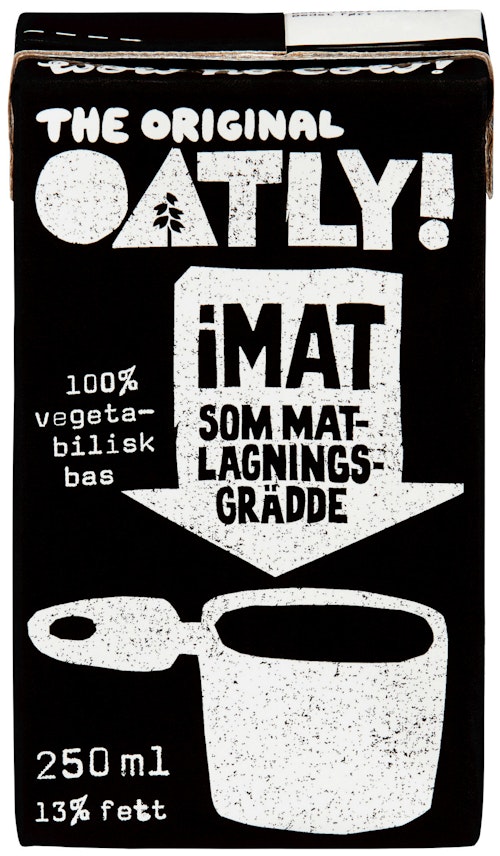 Bilde: © Oatly / Kolonial.no Oatly Vegetabilsk Havrefløte iMat 250 ml