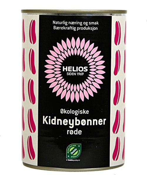 Bilde: © Helios / Kolonial.no Helios Røde Kidneybønner Økologisk, 400 g
