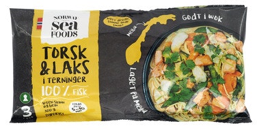 Torsk og Laks i terninger 300 g