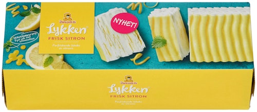 Bilde: © Diplom-Is / Kolonial.no Diplom-Is Lykken Frisk Sitron Iskake 1 l