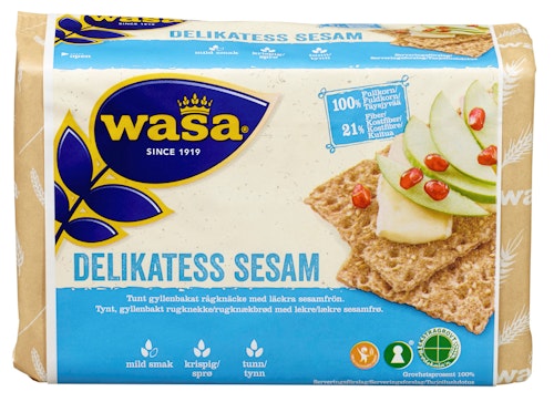 Bilde: © Wasa / Kolonial.no Wasa Delikatess Sesam 285 g