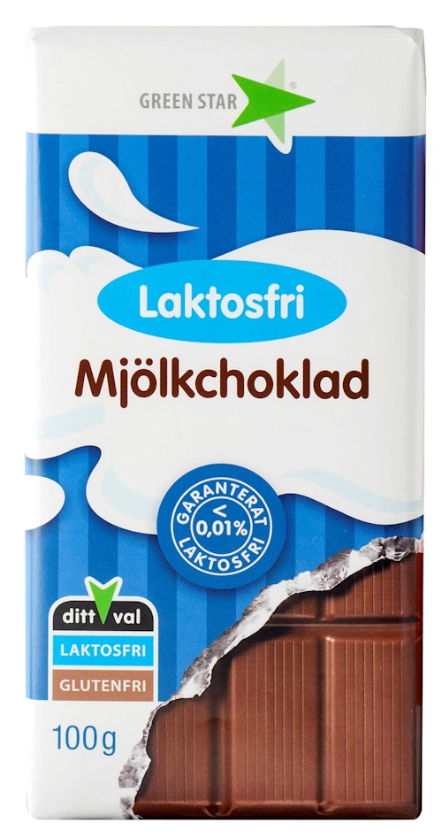 Bilde: © Green Star / Oda Green Star Melkesjokolade Laktosefri