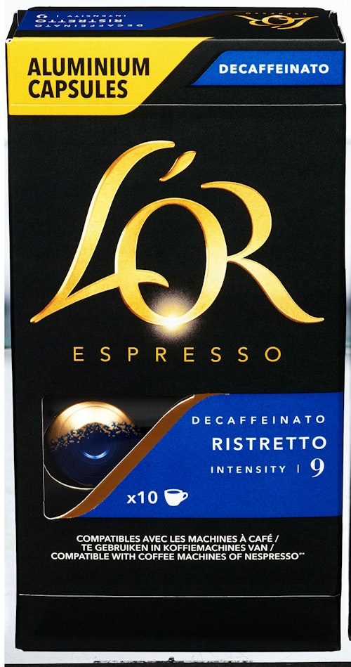 Bilde: © L'Or / Oda L'Or L'or Kaffekapsler Ristretto Decaf Intensity 9