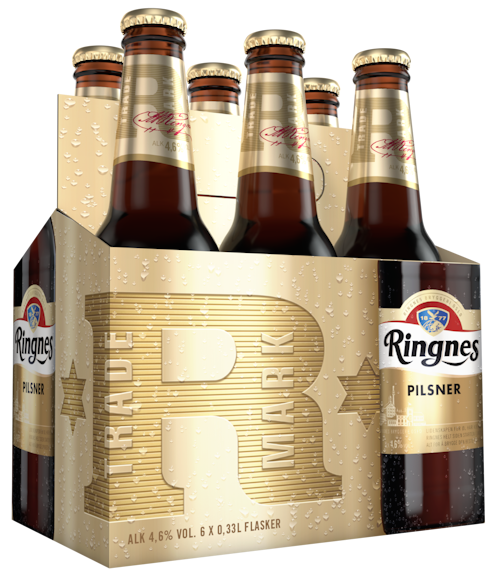 Bilde: © Ringnes / Kolonial.no Ringnes Ringnes Pilsner 6 x 0,33 liter, 1,98 l