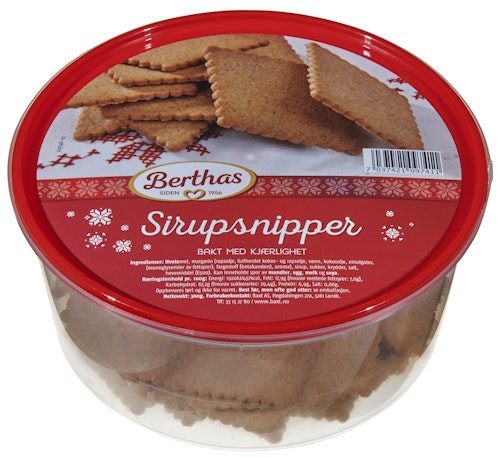 Bilde: © Berthas / Kolonial.no Berthas Sirupsnipper 300 g