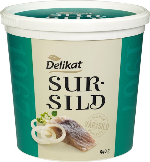 Bilde: © Delikat / Kolonial.no Delikat Sursild 940 g