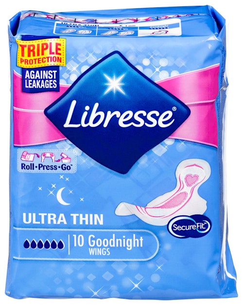 Bilde: © Libresse / Kolonial.no Libresse Bind Ultra Night Wing 10 stk