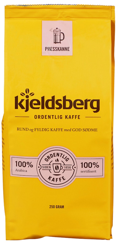 Bilde: © Kjeldsberg Kaffebrenneri / Kolonial.no Kjeldsberg Kaffebrenneri Original Kaffe Presskanne 250 g