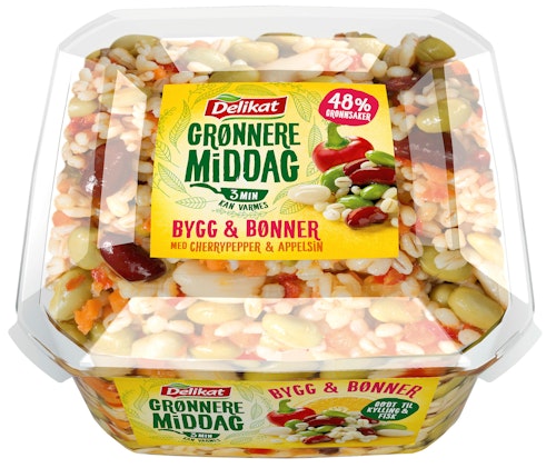 Bilde: © Delikat / Oda Delikat Grønnere Middag Med Bygg Og Bønner