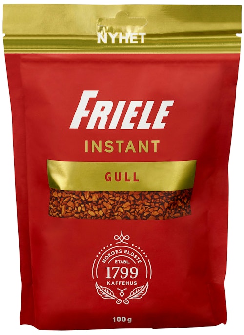 Bilde: © Friele / Kolonial.no Friele Friele Instant Gull Refil 100 g