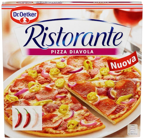 Bilde: © Dr. Oetker / Oda Dr. Oetker Pizza Ristorante Diavola 370 g
