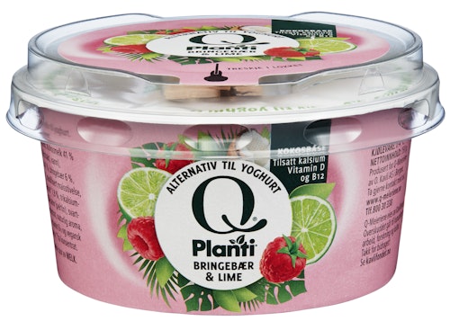 Bilde: © Q-meieriene / Oda Q-meieriene Planti Yoghurt Med Bringebær & Lime 150 g