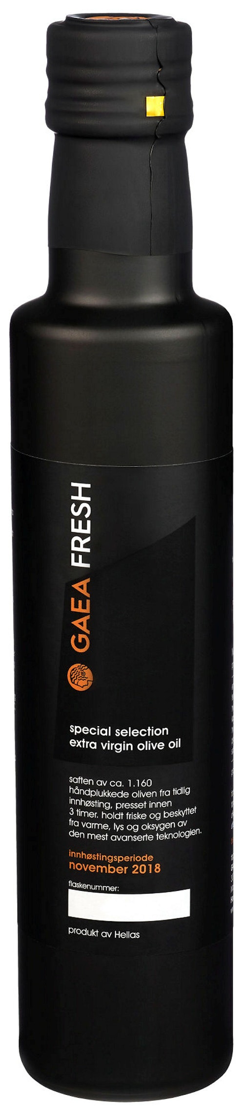 Bilde: © Gaea / Kolonial.no Gaea Fresh Extra Virgin Olivenolje 250 ml