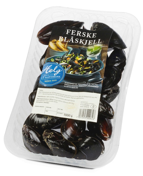 Bilde: © Fiskcentralen / Kolonial.no Fiskcentralen Blåskjell 1 kg