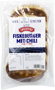 Engerviks Fiskeburger Med Chili 70%