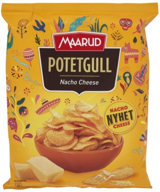 Bilde: © Maarud / Oda Maarud Potetgull Nacho Cheese 260 g
