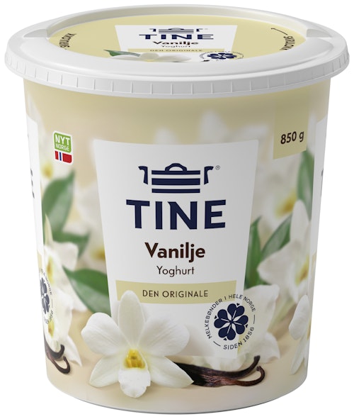Bilde: © Tine / Oda Tine Yoghurt Vanilje 850 g