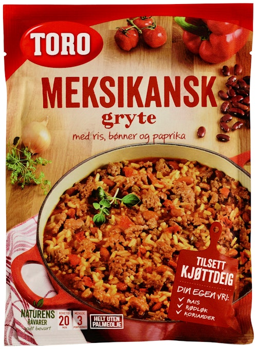 Bilde: © Toro / Kolonial.no Toro Meksikansk gryte 189 g