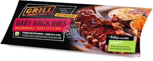Bilde: © Nordfjord / Kolonial.no Nordfjord Baby Back Ribs ca. 620 g