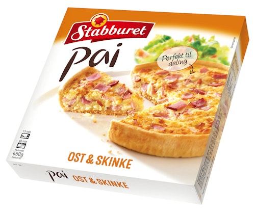 Bilde: © Stabburet / Kolonial.no Stabburet Ost & Skinke Pai Stor, 650 g